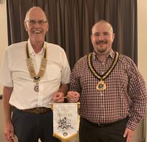 President Rob and Bingham Mayor Councillor Gareth Williams